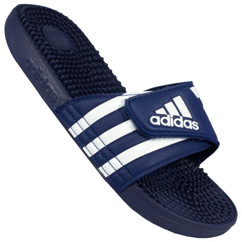 chinelo adidas adissage azul