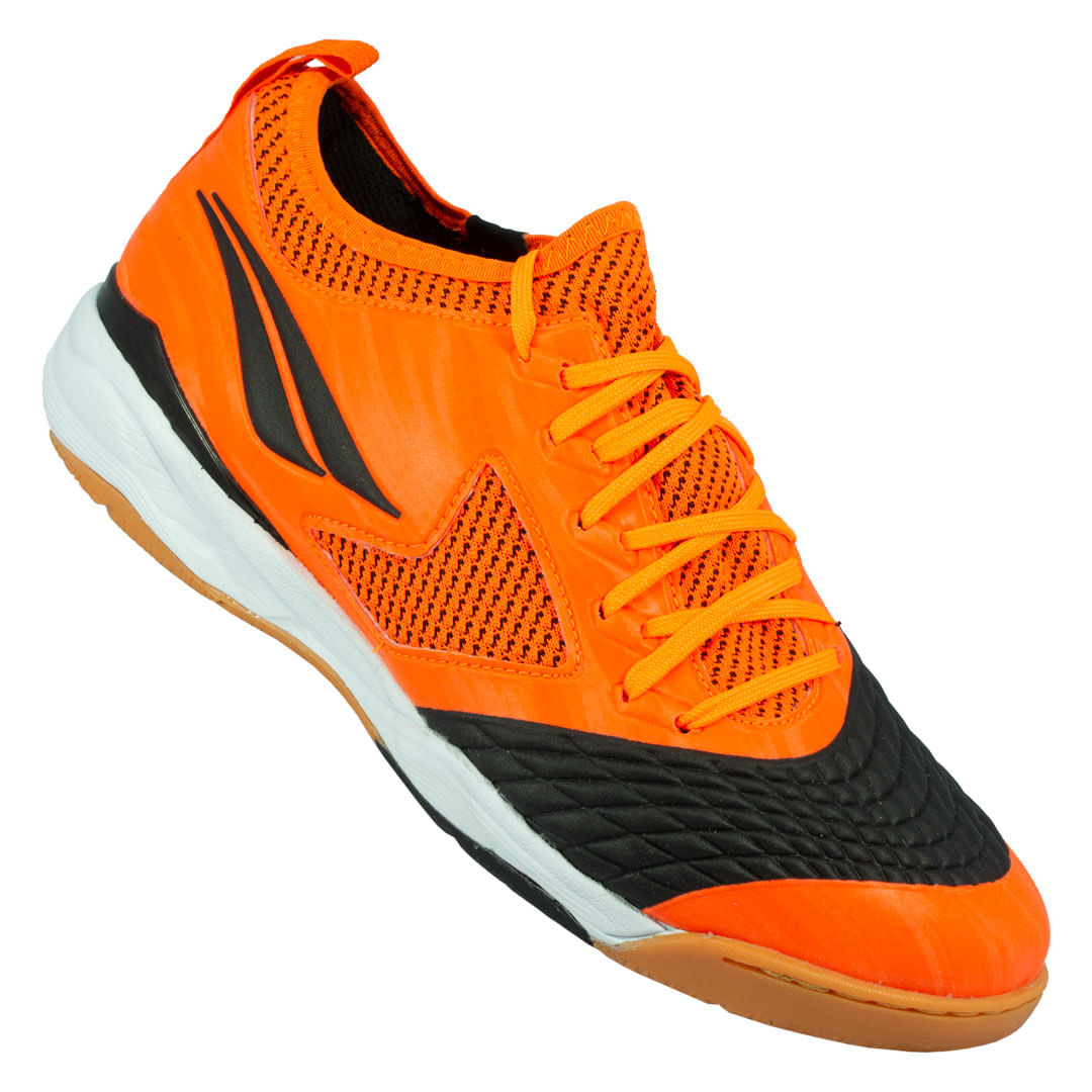 Chuteira Penalty Futsal Max 1000 Ecoknit Masculino - Laranja e Preto Laranja