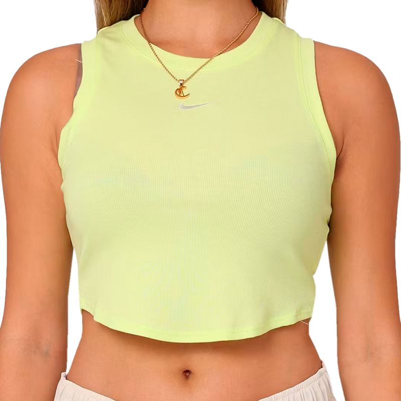 Nike neon cheap crop top