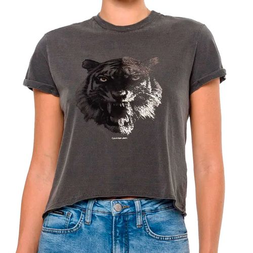 Camiseta Calvin Klein Tigre Foil Feminino